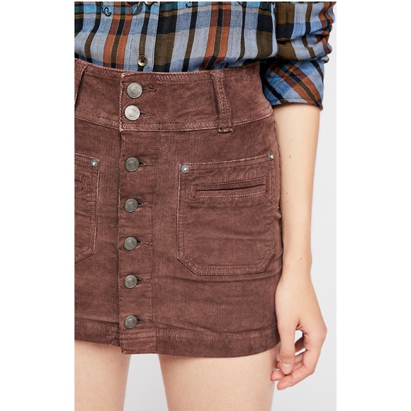 ❌SOLD❌Free People Joanie Corduroy Skirt - Picture 4 of 4